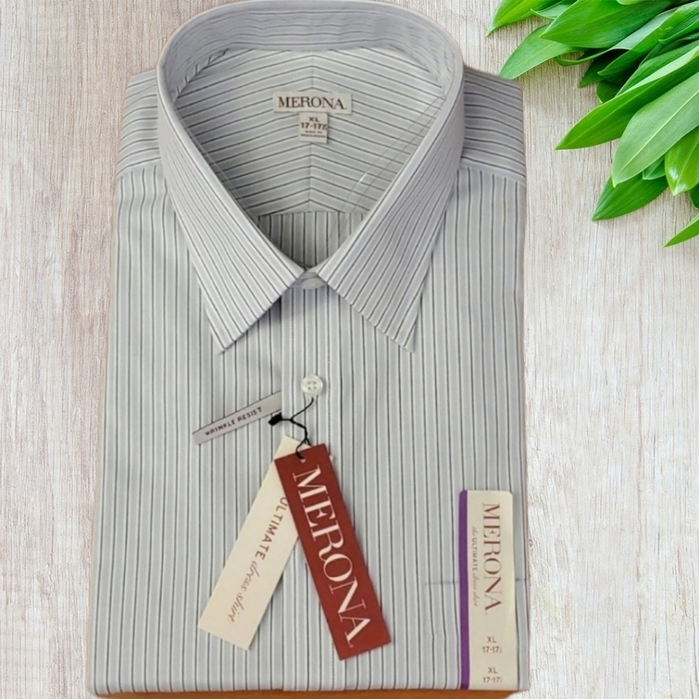 Merona Wrinkle Resist Long Sleeve Dress Shirt